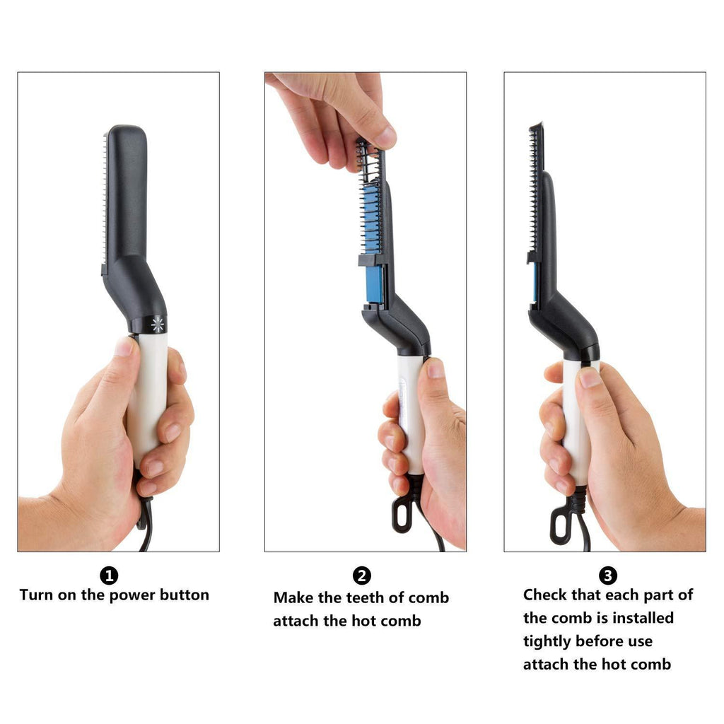 Veridwell Hair Straightening Comb for Men