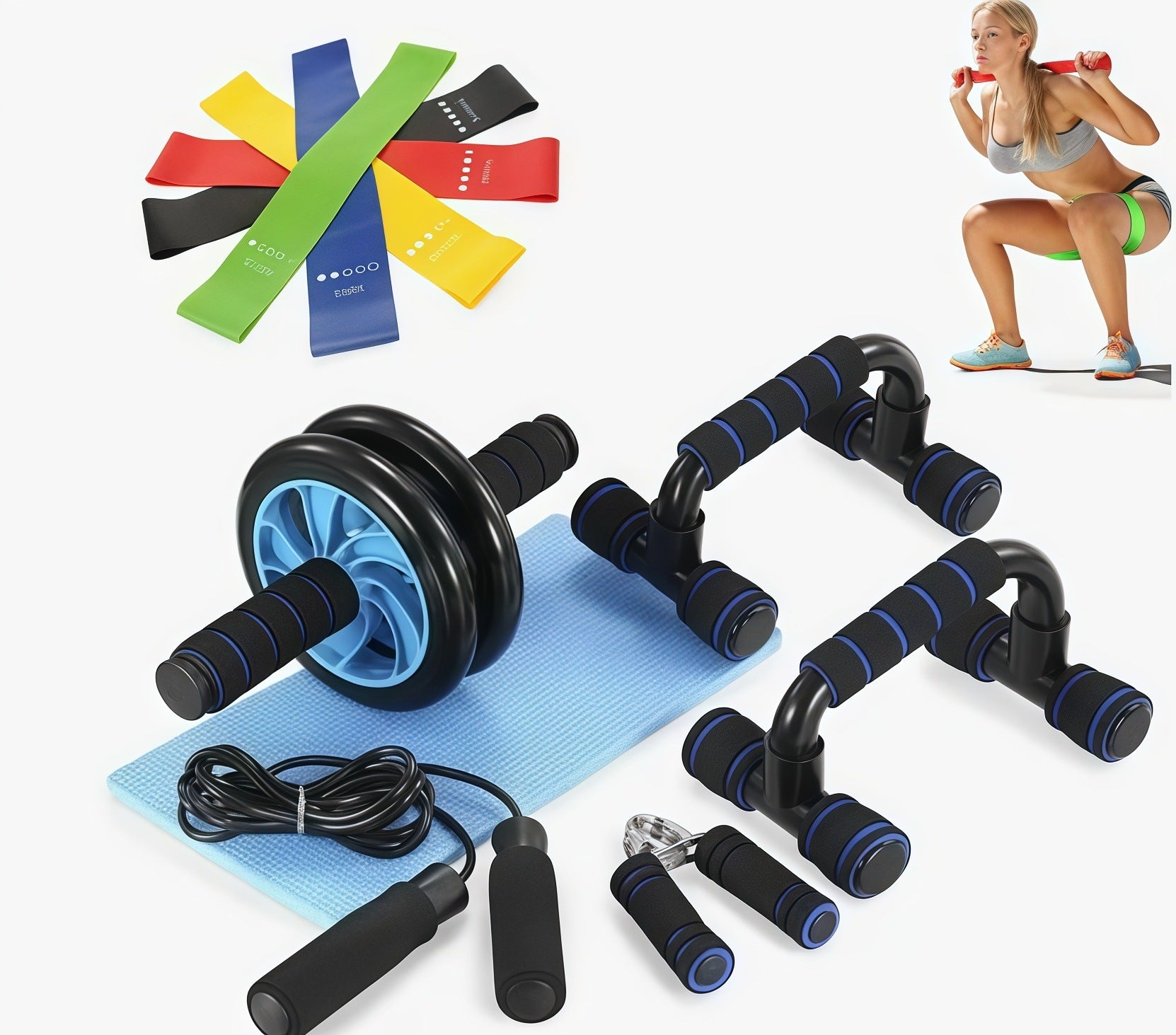 Veridwell Ab Wheel Fitness Combo Set