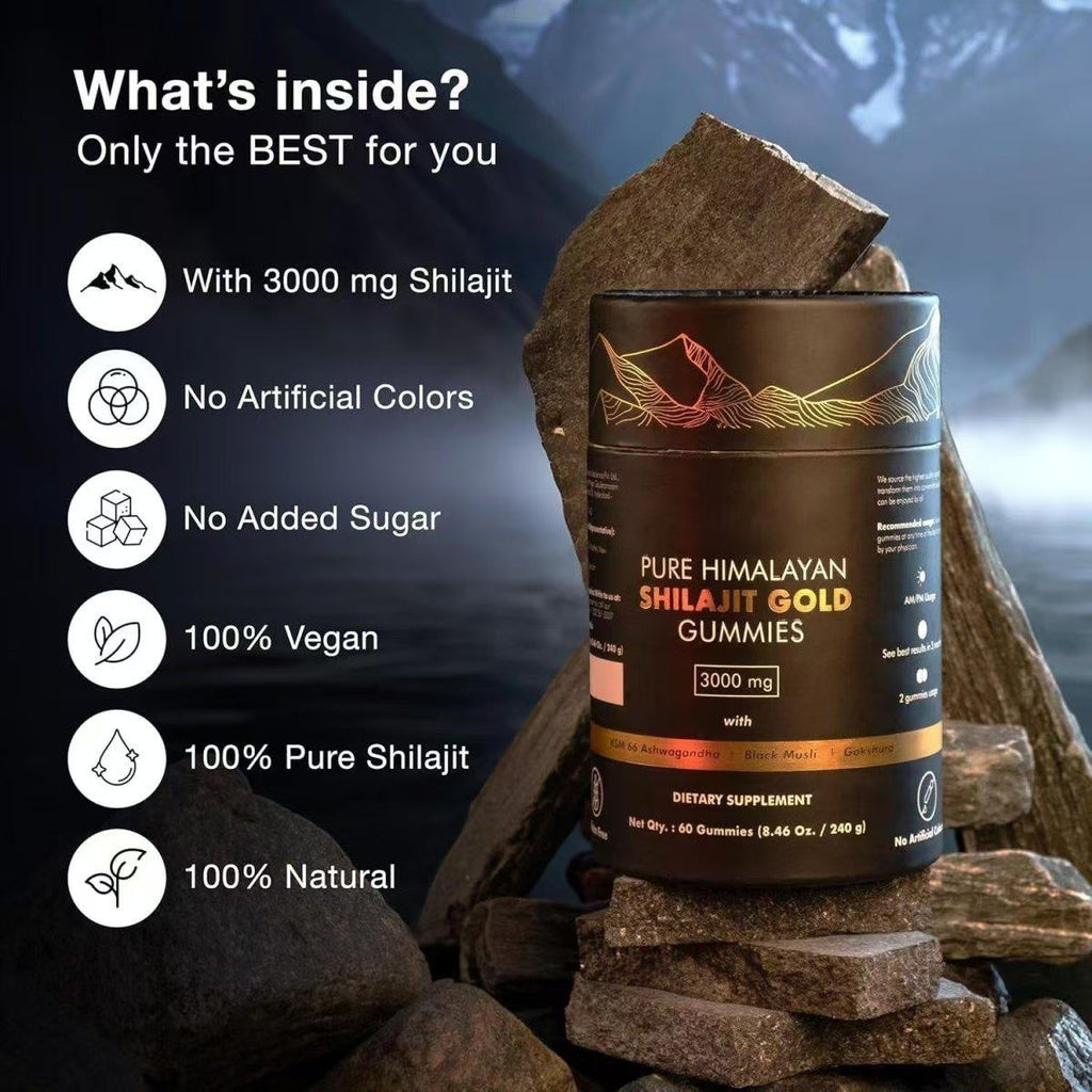 Himalayan Shilajit Gold Gummies 3000mg