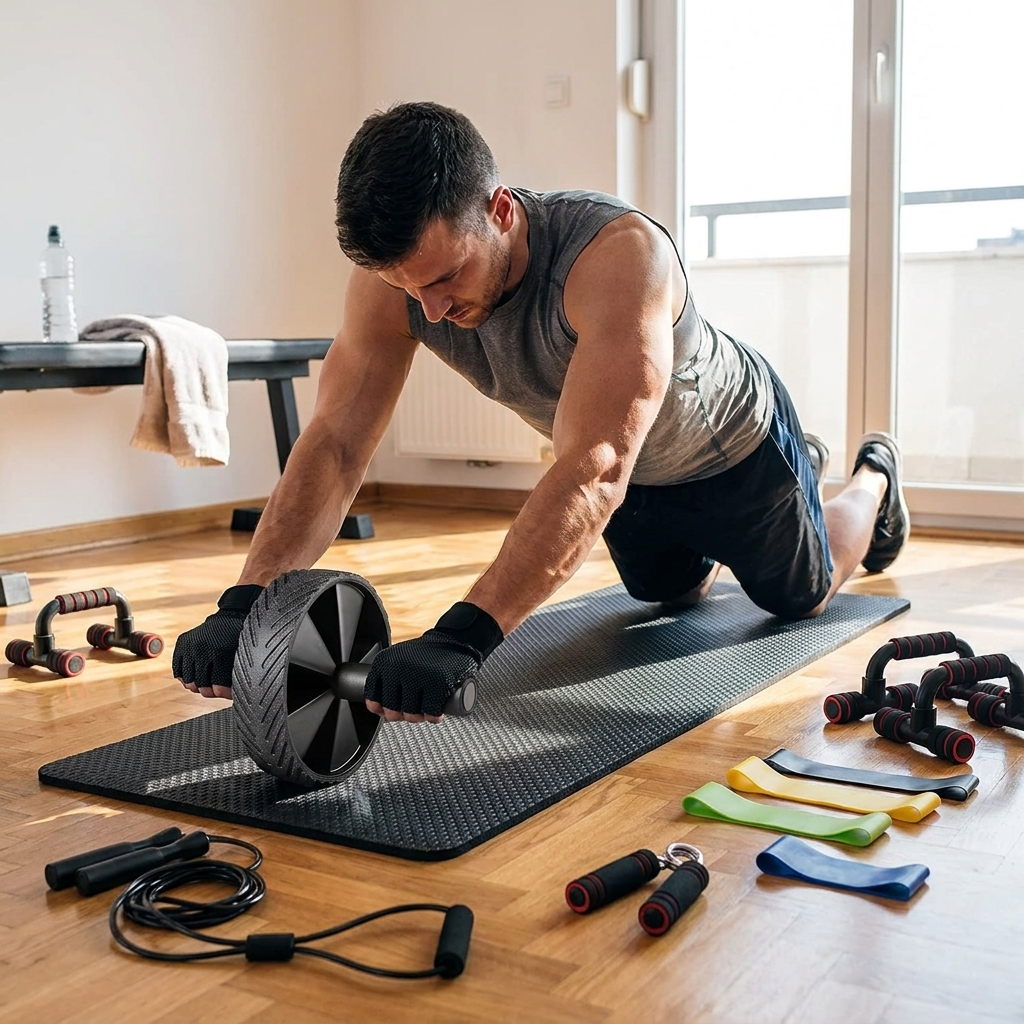Veridwell Ab Wheel Fitness Combo Set lifestyle